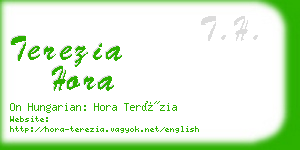 terezia hora business card